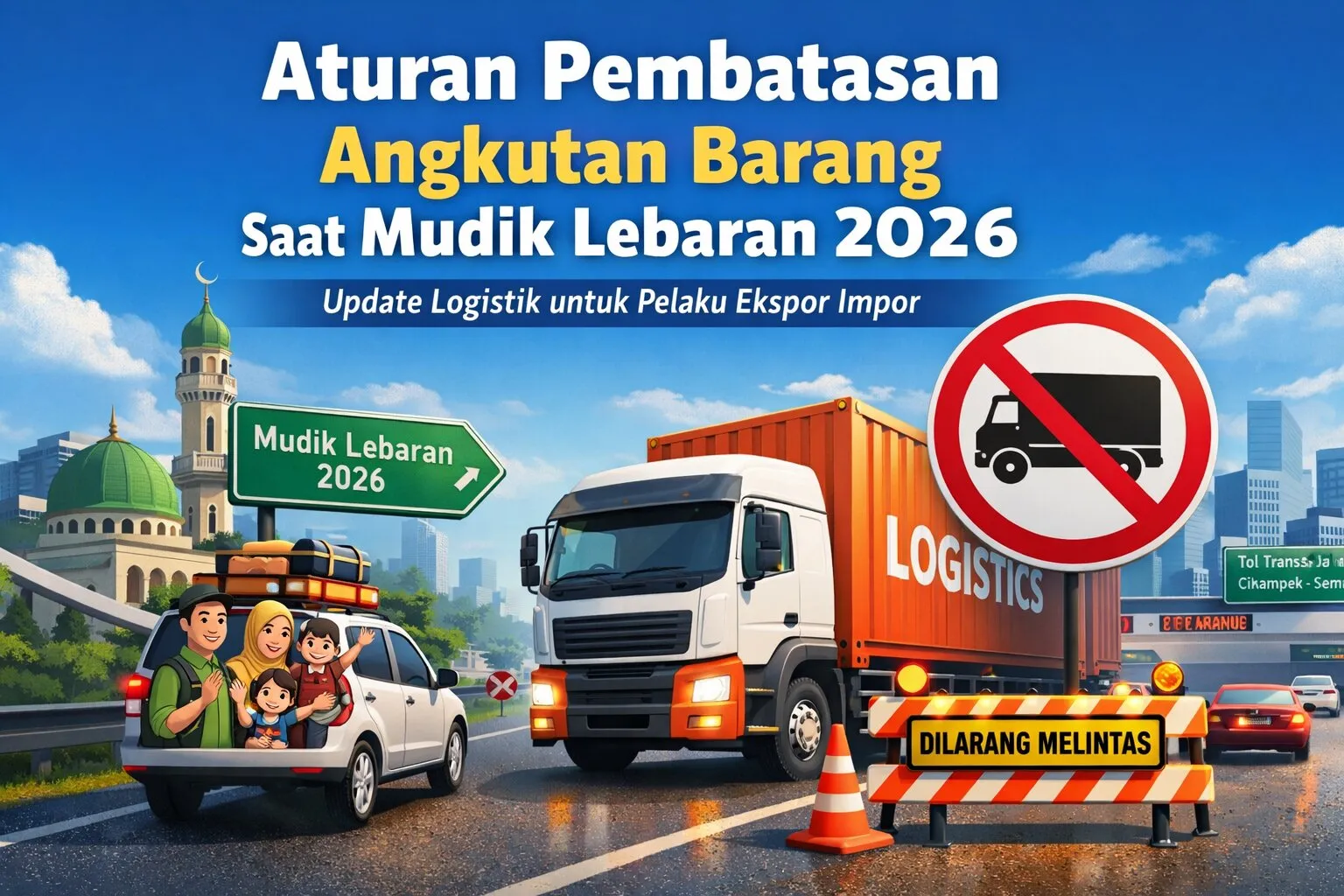 Aturan Pembatasan Angkutan Barang Saat Mudik Lebaran 2026 Update Logistik untuk Pelaku Ekspor Impor