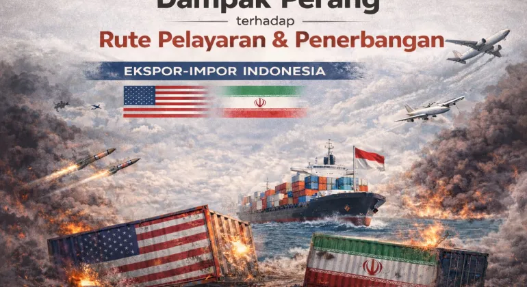 Dampak Perang terhadap Rute Pelayaran & Penerbangan Ekspor-Impor Indonesia