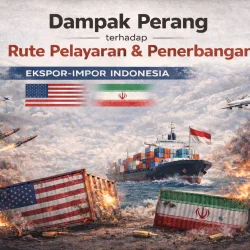 Dampak Perang terhadap Rute Pelayaran  Penerbangan EksporImpor Indonesia